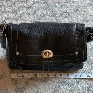 Black Coach leather bag